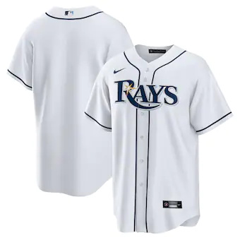 mens nike white tampa bay rays home blank replica jersey_pi